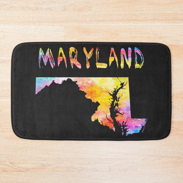 Item preview, Maryland State Map - Vibrant Watercolor Art Silhouette designed and sold by mashmosh.
