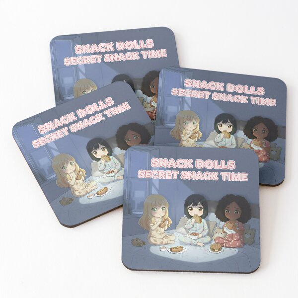 Item preview, Snack Dolls Secret Snack Time - Cute Anime Girls Pajama Party Sleepover with Food designed and sold by SammyMorry.