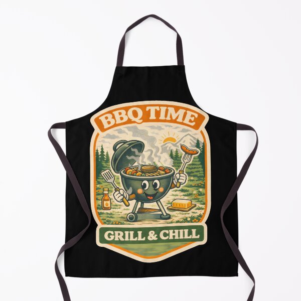 Item preview, BBQ Time – Grill & Chill T Shirt – Funny BBQ Shirt – Cute Grill Graphic Tee – Summer Barbecue Shirt – BBQ Lover Gift – Backyard Grill Shirt designed and sold by Hischers Solution.