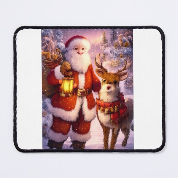 Item preview, Santa & Reindeer – Magical Christmas Night Art designed and sold by kimkosovo.