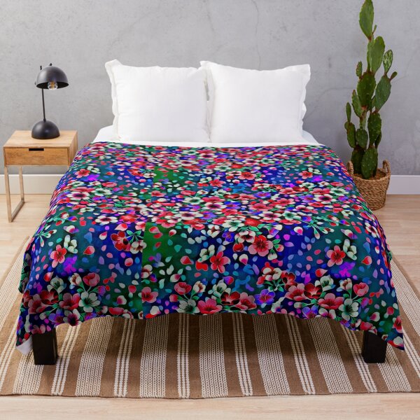 Item preview, Floral Design - Reds, Blues and Purple designed and sold by Pickle Wicked Designs.