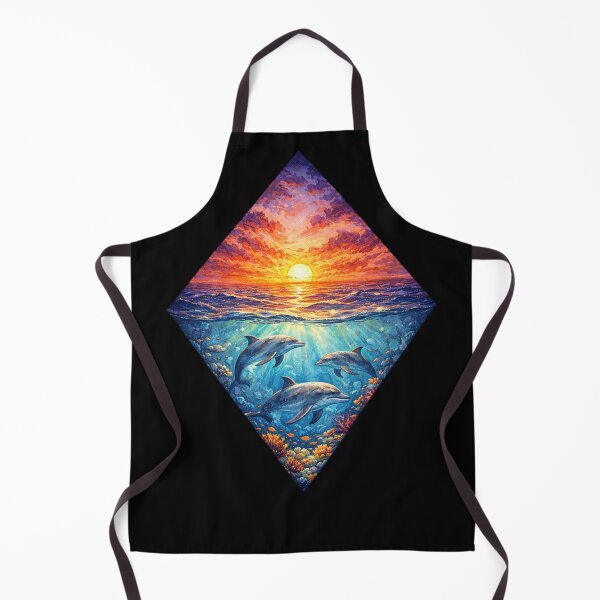 Item preview, Dolphin Sunset Artwork designed and sold by Planetporridge.