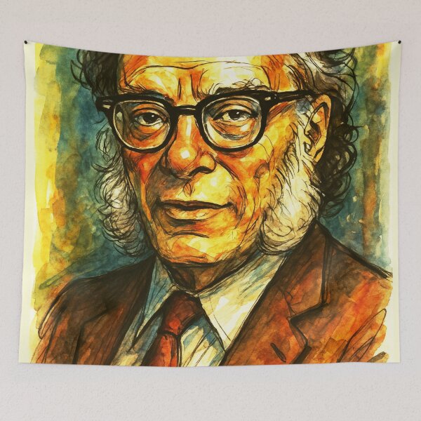 Item preview, Isaac Asimov Robotics literature designed and sold by Sarcastic designs.