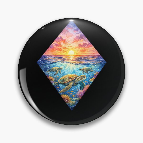 Item preview, Sea Turtle Sunset Artwork designed and sold by Planetporridge.