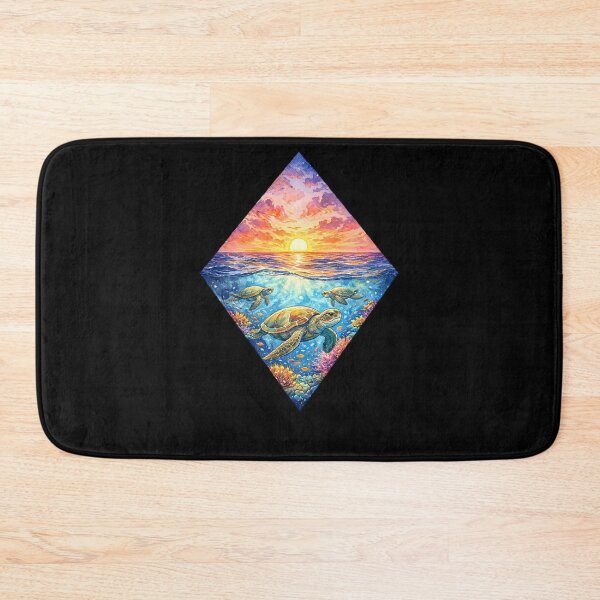 Item preview, Sea Turtle Sunset Artwork designed and sold by Planetporridge.
