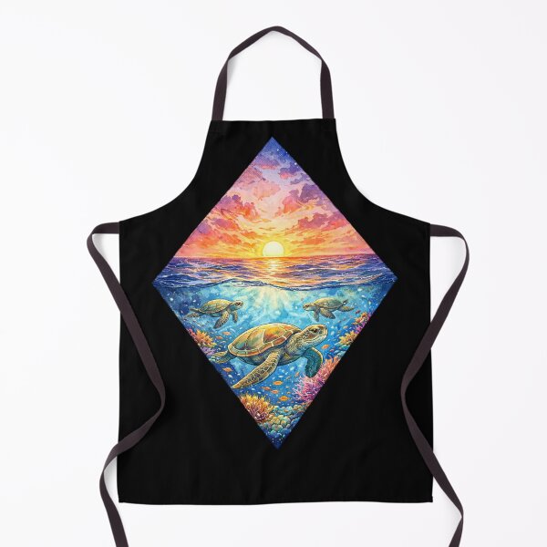 Item preview, Sea Turtle Sunset Artwork designed and sold by Planetporridge.