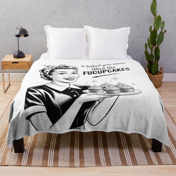 Item preview, Funny Vintage Housewife I Baked You Some Shut The Fucupcakes 2 designed and sold by InspiredFoul.