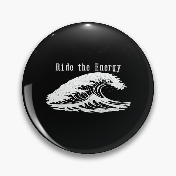 Item preview, Ride the Energy – Motivational Ocean Wave Art for Surfers, Dreamers & Flow Seekers | Black & White designed and sold by Bright Nest Studio.