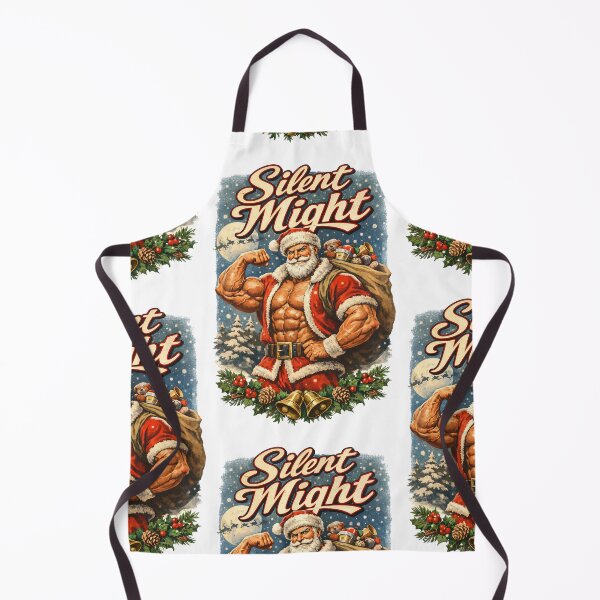 Item preview, Silent Might - Santa Gym Fitness - Silent Night designed and sold by keytee.