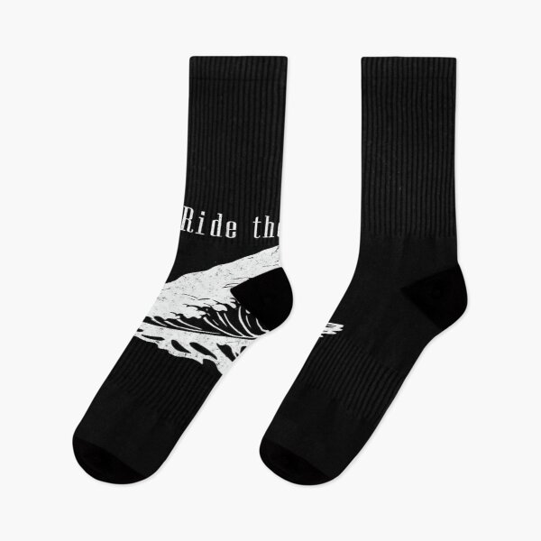 Item preview, Ride the Energy – Motivational Ocean Wave Art for Surfers, Dreamers & Flow Seekers | Black & White designed and sold by Bright Nest Studio.