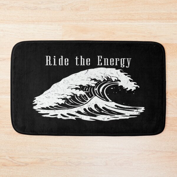 Item preview, Ride the Energy – Motivational Ocean Wave Art for Surfers, Dreamers & Flow Seekers | Black & White designed and sold by Bright Nest Studio.