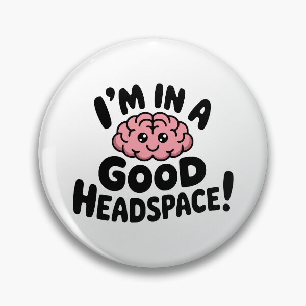 Item preview, I'm In a Good Headspace! Cute Brain Pun designed and sold by PMCreative.