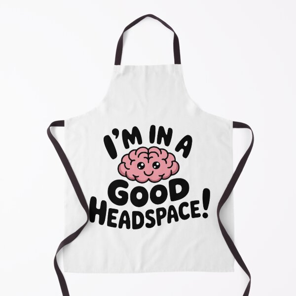 Item preview, I'm In a Good Headspace! Cute Brain Pun designed and sold by PMCreative.