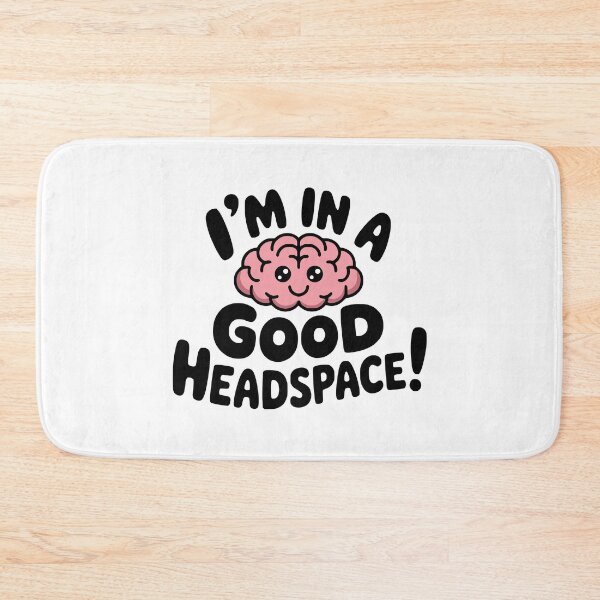 Item preview, I'm In a Good Headspace! Cute Brain Pun designed and sold by PMCreative.