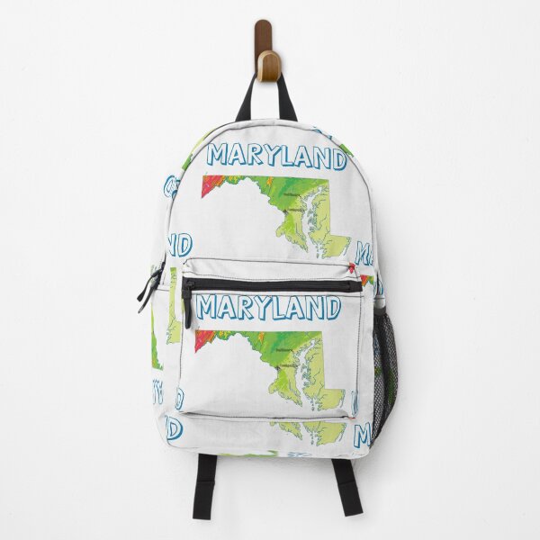 Item preview, Maryland State Topographic Map - Vibrant Relief Art designed and sold by mashmosh.