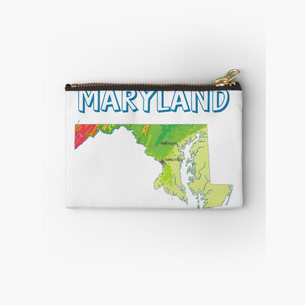 Item preview, Maryland State Topographic Map - Vibrant Relief Art designed and sold by mashmosh.