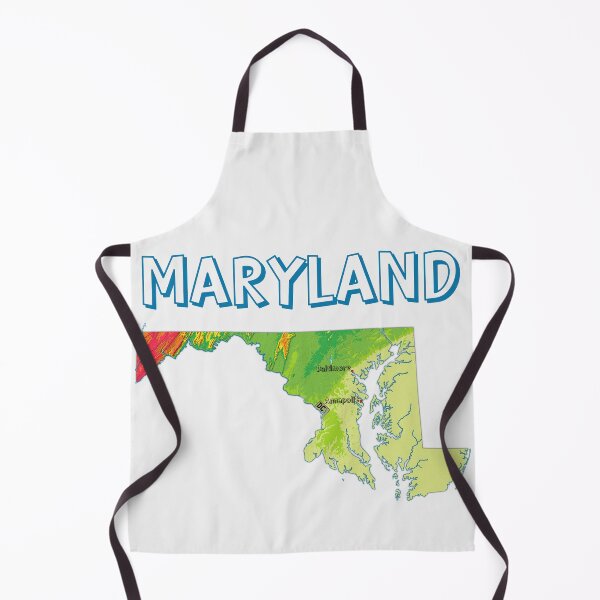 Item preview, Maryland State Topographic Map - Vibrant Relief Art designed and sold by mashmosh.