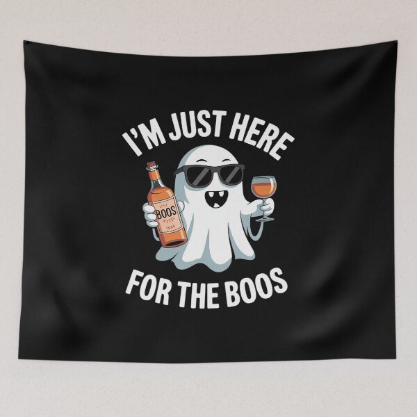 Item preview, I'm Just Here For The Boos Funny Halloween Liquor  designed and sold by KotexTemu.