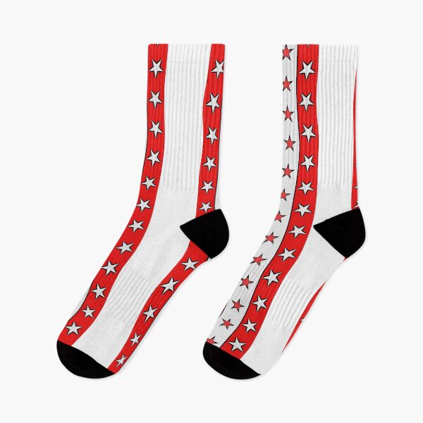 Item preview, Stars of Red and White - Stripe Pattern designed and sold by Pickle Wicked Designs.
