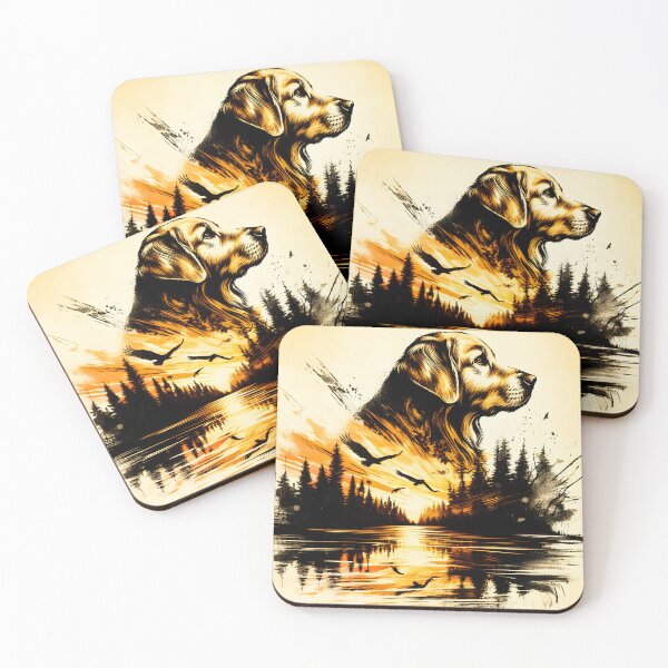 Item preview, Dog at Sunset, Ai Generated Art designed and sold by ACC .