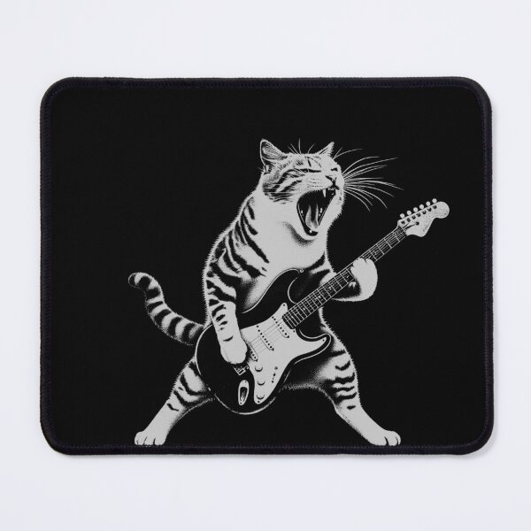 Item preview, Gift of Meow-sic – pun on “Gift of Music,” perfect for a rockin’ cat designed and sold by BLAKZONE.