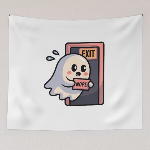 Item preview, I Would Like To Leave Now Funny Introvert Ghost designed and sold by GiftsForge.