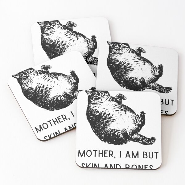 Item preview, Mother, I Am But Skin and Bones Cat Design designed and sold by RedeRx.