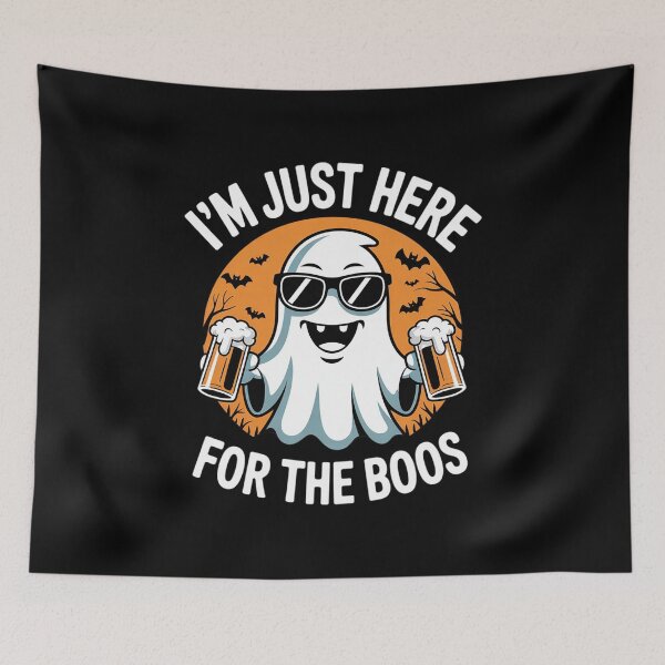 Item preview, I'm Just Here For The Boos Ghost Beer Halloween Costume  designed and sold by KotexTemu.