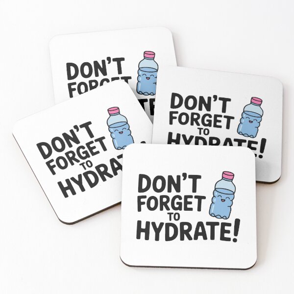 Item preview, Don't Forget To Hydrate! Cute Water Bottle Pun designed and sold by PMCreative.