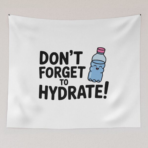 Item preview, Don't Forget To Hydrate! Cute Water Bottle Pun designed and sold by PMCreative.
