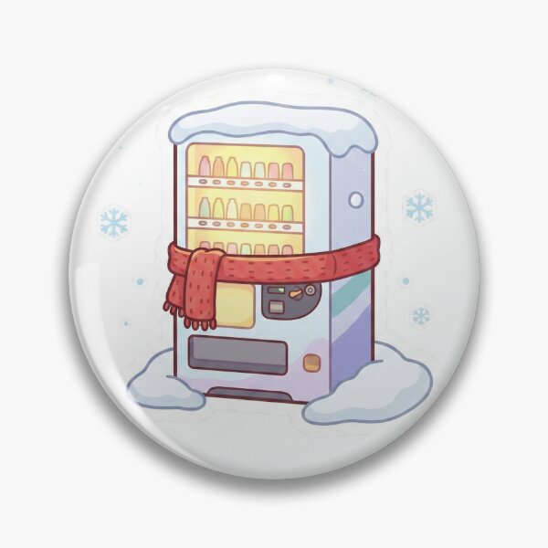 Item preview, Cozy Kawaii Vending Machine in Snow - Cute Winter Sticker designed and sold by DigitalVibes Art, CreatorSpace, PixelMood. By AngryFish.Art..