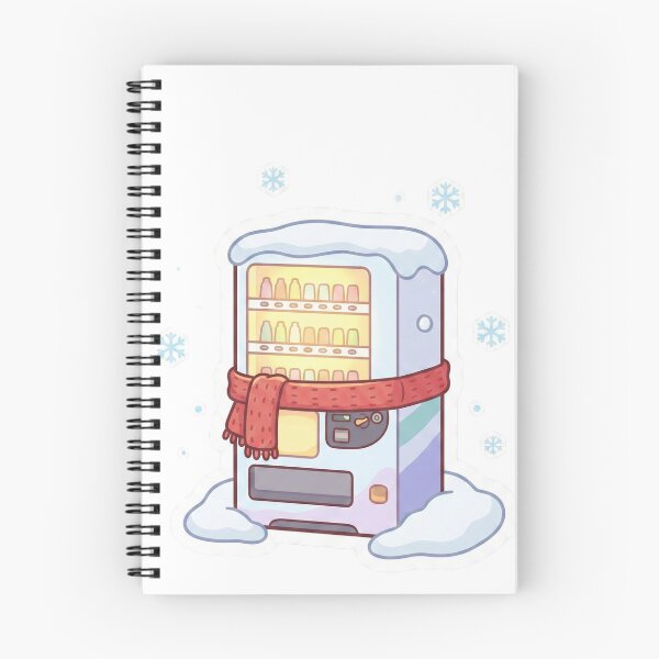 Item preview, Cozy Kawaii Vending Machine in Snow - Cute Winter Sticker designed and sold by DigitalVibes Art, CreatorSpace, PixelMood. By AngryFish.Art..