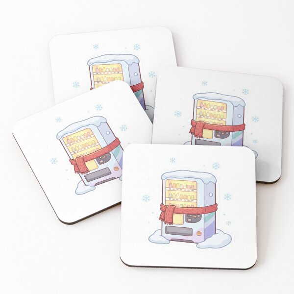 Item preview, Cozy Kawaii Vending Machine in Snow - Cute Winter Sticker designed and sold by DigitalVibes Art, CreatorSpace, PixelMood. By AngryFish.Art..
