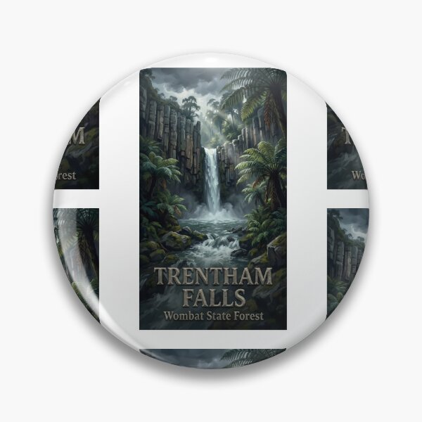 Item preview, Trentham Falls Victoria - Basalt Columns & Waterfall Art designed and sold by Digital Dreams Arts.