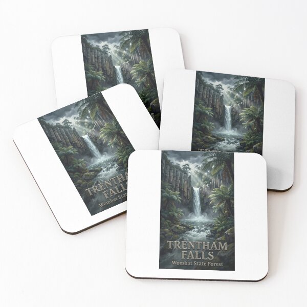 Item preview, Trentham Falls Victoria - Basalt Columns & Waterfall Art designed and sold by Digital Dreams Arts.