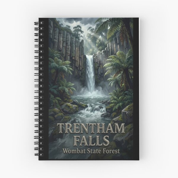 Item preview, Trentham Falls Victoria - Basalt Columns & Waterfall Art designed and sold by Digital Dreams Arts.