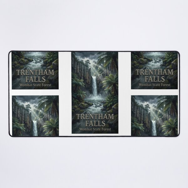 Item preview, Trentham Falls Victoria - Basalt Columns & Waterfall Art designed and sold by Digital Dreams Arts.
