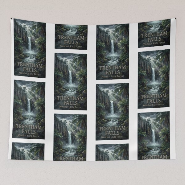 Item preview, Trentham Falls Victoria - Basalt Columns & Waterfall Art designed and sold by Digital Dreams Arts.