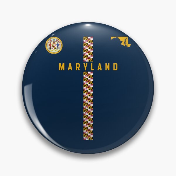 Item preview, Maryland Pride, Cross & State Silhouette Graphic designed and sold by mashmosh.