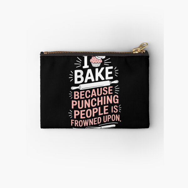Item preview, I Bake Because Punching People Is Frowned Upon Baking Baker  designed and sold by InspiredFoul.