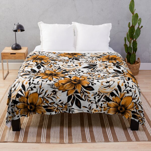 Item preview, Orange Fall Hotness Floral designed and sold by Pickle Wicked Designs.