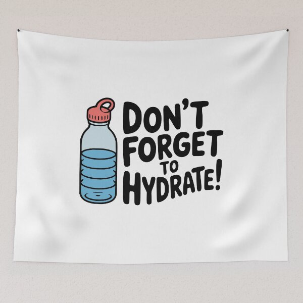 Item preview, Don't Forget To Hydrate! Cute Hydration Pun designed and sold by PMCreative.