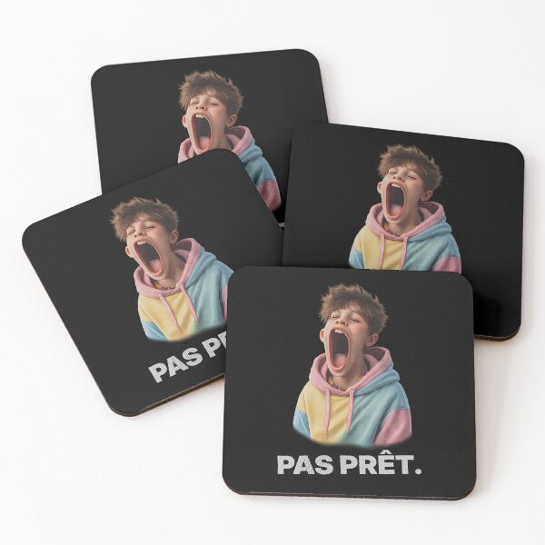 Aperçu de l'œuvre Pas prêt – Meme fatigue & humour absurde créée et vendue par Badsketchclub.