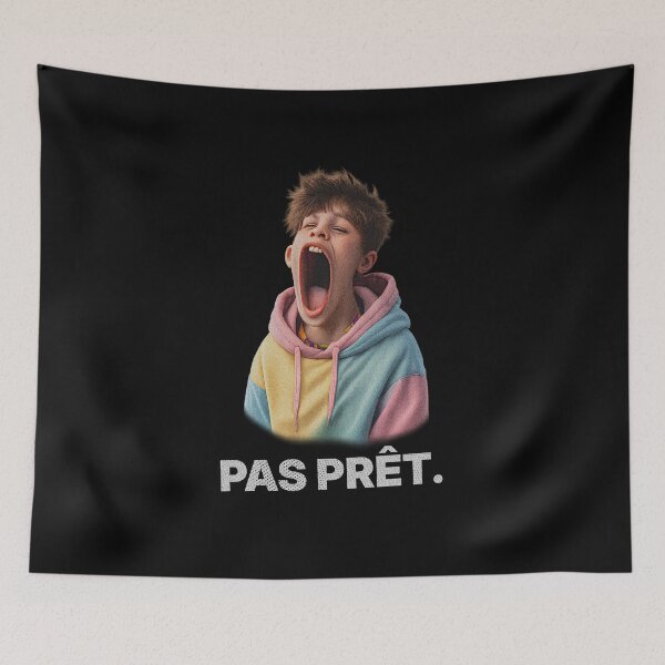 Item preview, Not Ready – Relatable meme about exhaustion & social overload designed and sold by Badsketchclub.