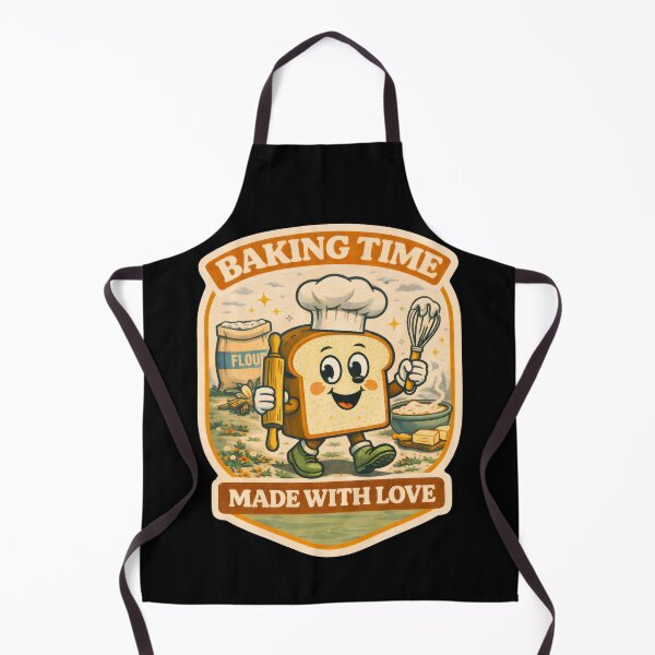 Item preview, Baking Time – Made With Love Baking Shirt – Cute Baker T Shirt – Baking Lover Gift – Funny Baking Tee – Retro Baking Shirt – Bread Baking Shirt designed and sold by Hischers Solution.