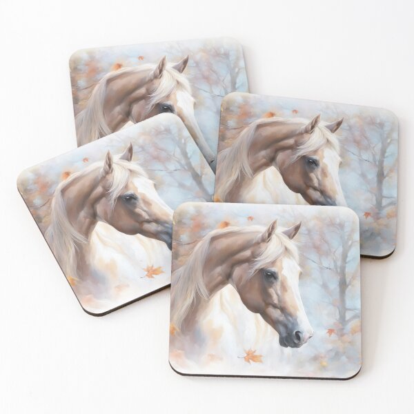 Item preview, Beautiful Paint Horse Amidst Autumn Leaves designed and sold by Stephanie Laird.