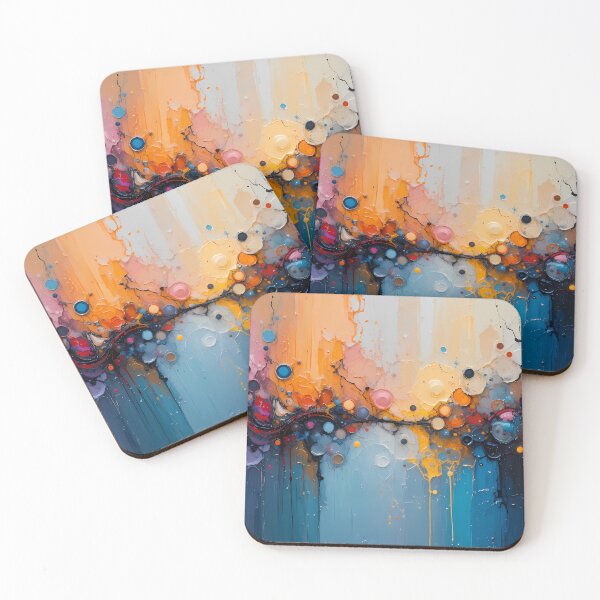 Item preview, Dynamic Abstract Art Pieces Vibrant Color Patterns designed and sold by ART ATTACK ZONE.