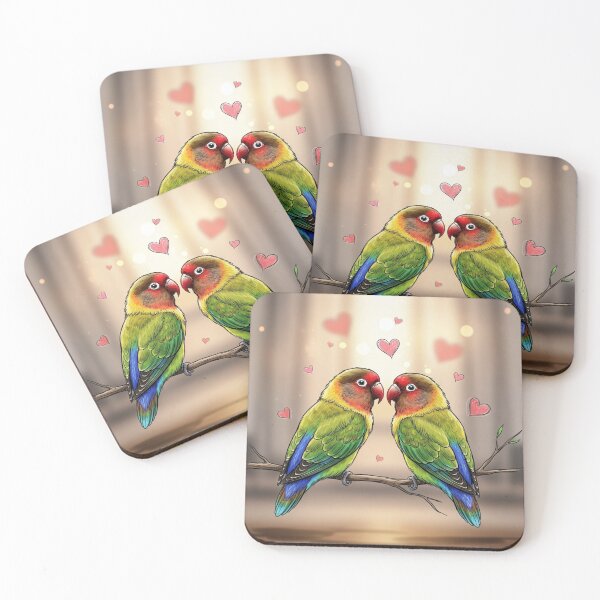 Item preview, Lovebirds Couple designed and sold by PetJoyPrintsCO.