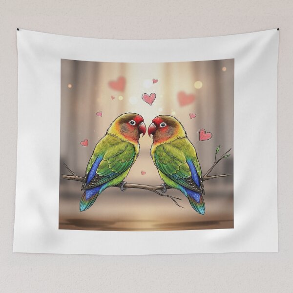 Item preview, Lovebirds Couple designed and sold by PetJoyPrintsCO.
