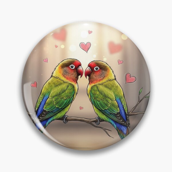 Item preview, Lovebirds Couple designed and sold by PetJoyPrintsCO.